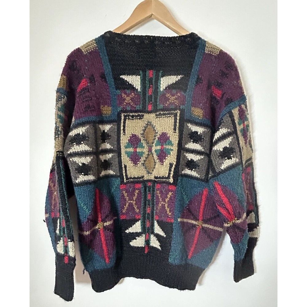 Boston Traders Limited Edition Hand Knitted Wool Men’s Medium Vintage Sweater - Picture 2 of 4